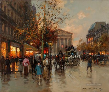EC boulevard de la madeleine 5 Parisian Oil Paintings